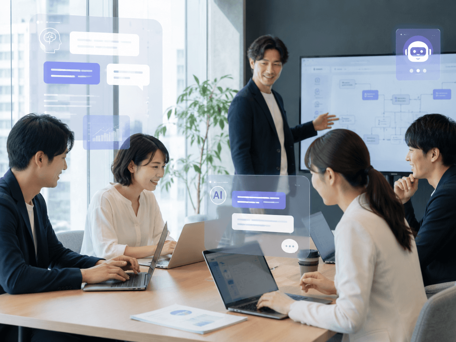 AI活用による業務改善・AIリスキリング ／ 画面イメージ